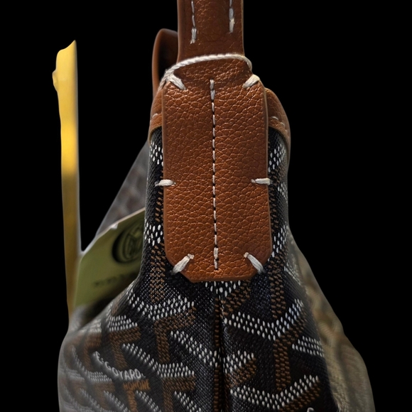 SALE!! Architectural Patterned Women's Tote Bag in Brown, Tan & White - Picture 9 of 9